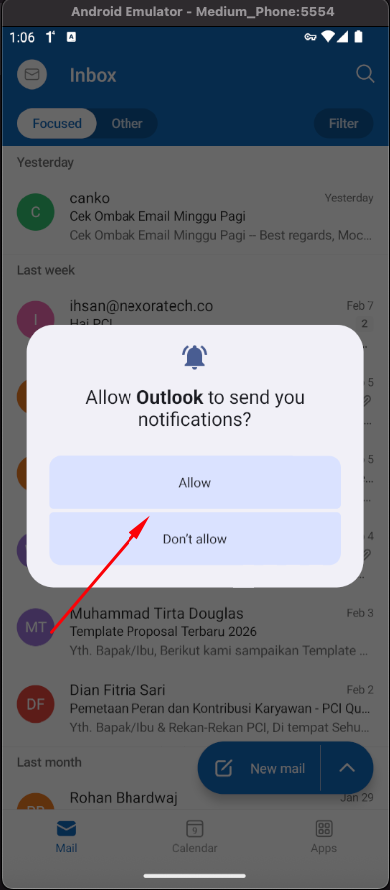 Allow notifications