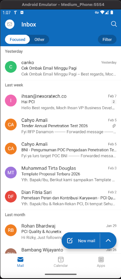 Inbox Outlook mobile